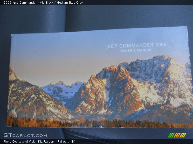 Black / Medium Slate Gray 2006 Jeep Commander 4x4