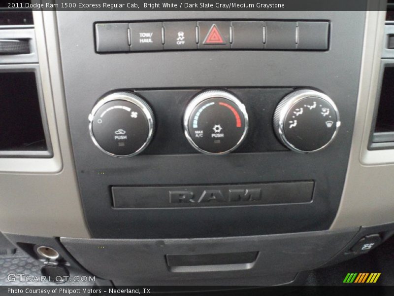 Bright White / Dark Slate Gray/Medium Graystone 2011 Dodge Ram 1500 Express Regular Cab
