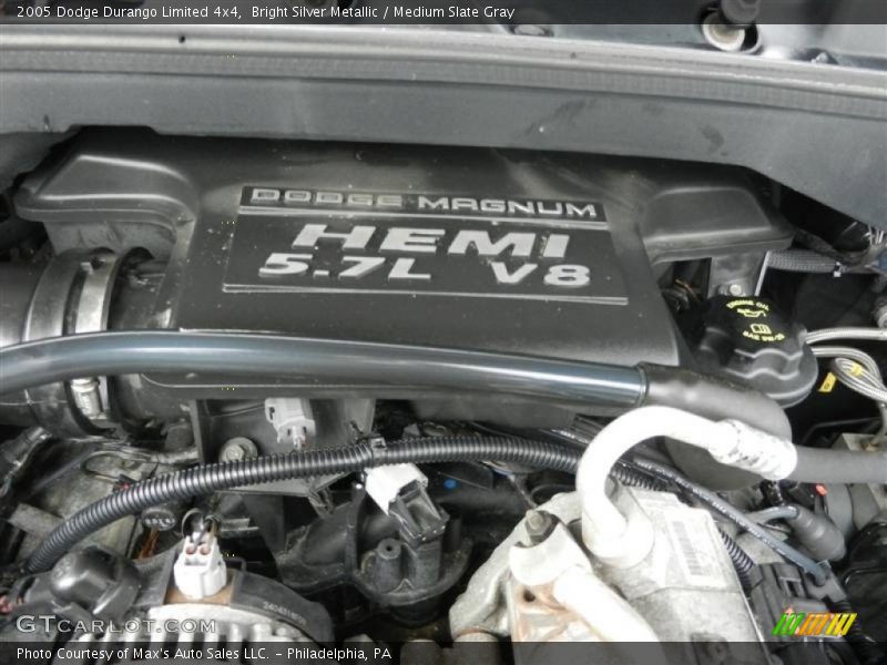 Bright Silver Metallic / Medium Slate Gray 2005 Dodge Durango Limited 4x4