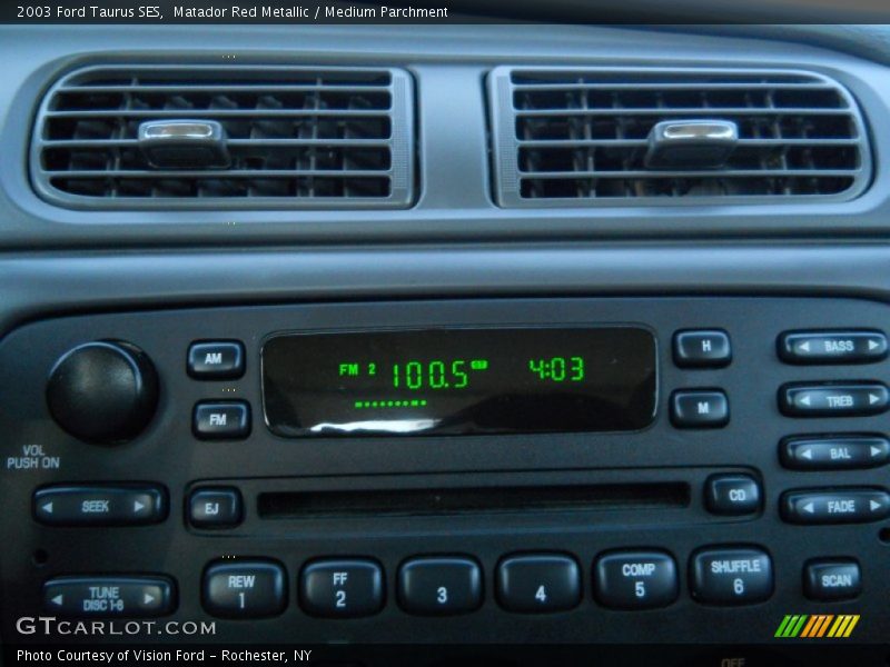 Matador Red Metallic / Medium Parchment 2003 Ford Taurus SES