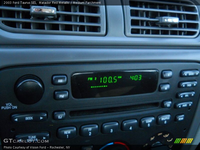Matador Red Metallic / Medium Parchment 2003 Ford Taurus SES