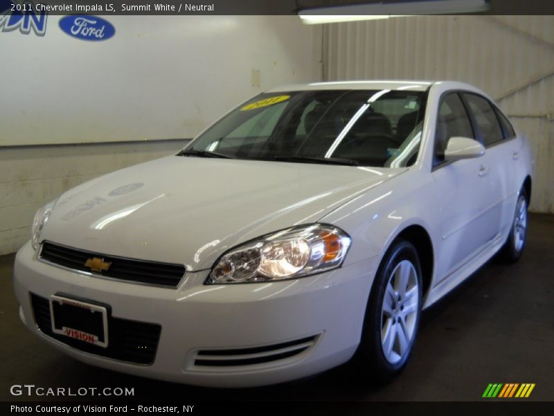 Summit White / Neutral 2011 Chevrolet Impala LS