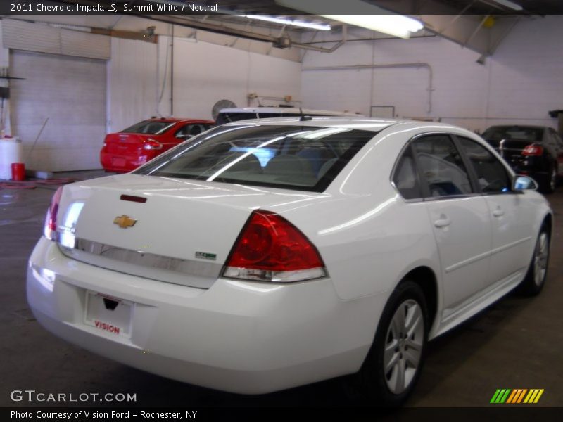 Summit White / Neutral 2011 Chevrolet Impala LS