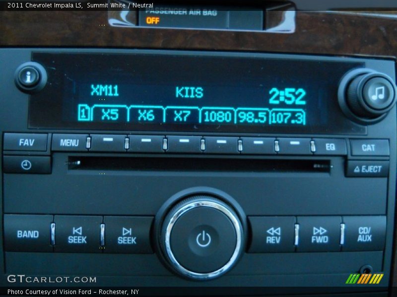 Summit White / Neutral 2011 Chevrolet Impala LS