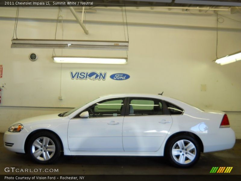 Summit White / Neutral 2011 Chevrolet Impala LS