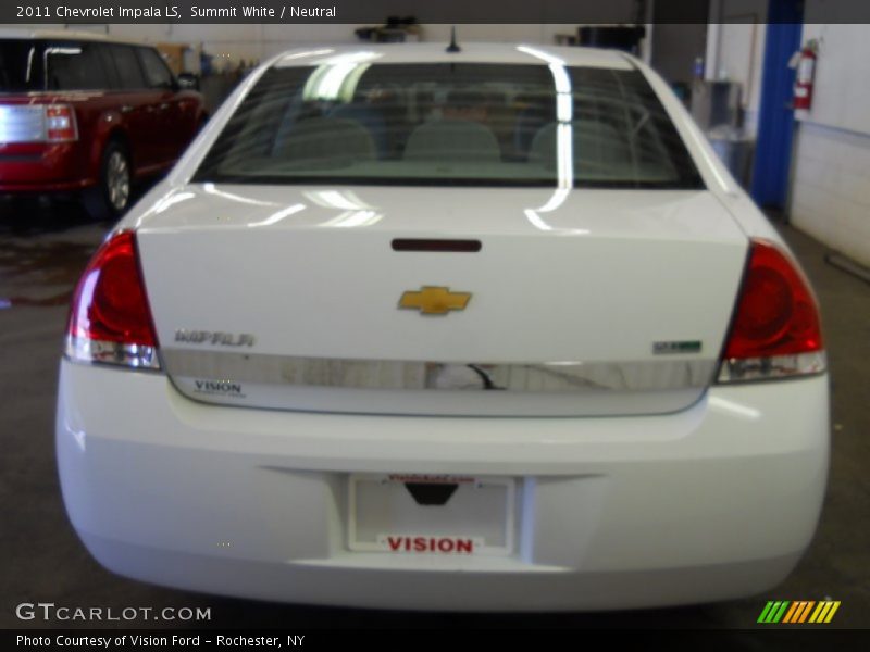 Summit White / Neutral 2011 Chevrolet Impala LS