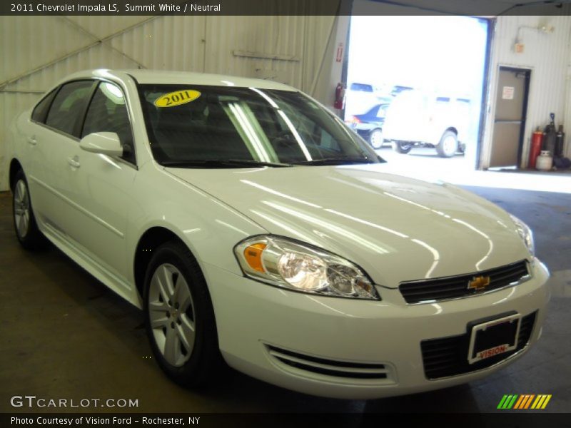 Summit White / Neutral 2011 Chevrolet Impala LS