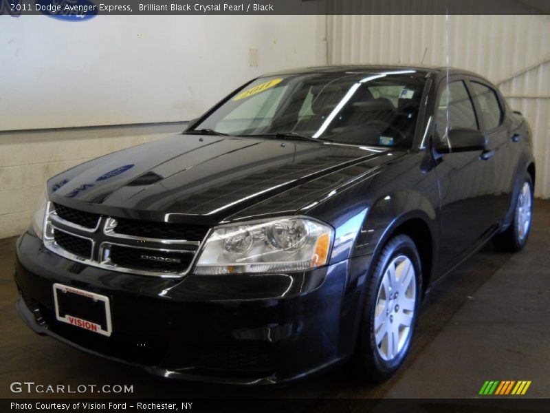 Brilliant Black Crystal Pearl / Black 2011 Dodge Avenger Express
