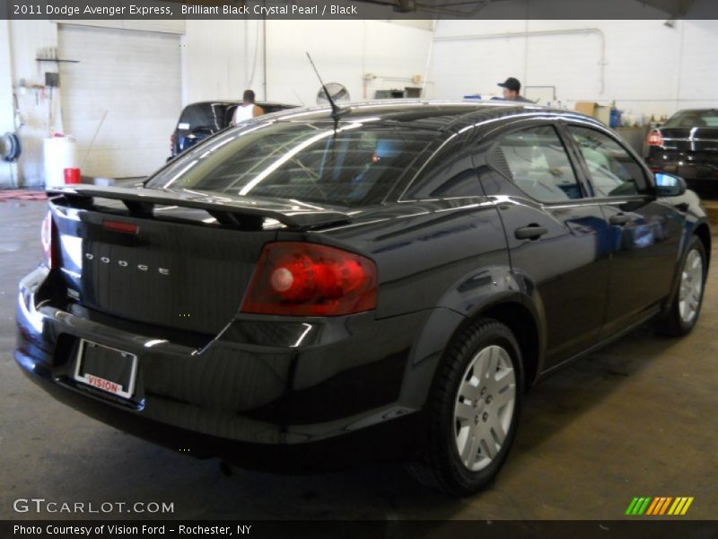 Brilliant Black Crystal Pearl / Black 2011 Dodge Avenger Express