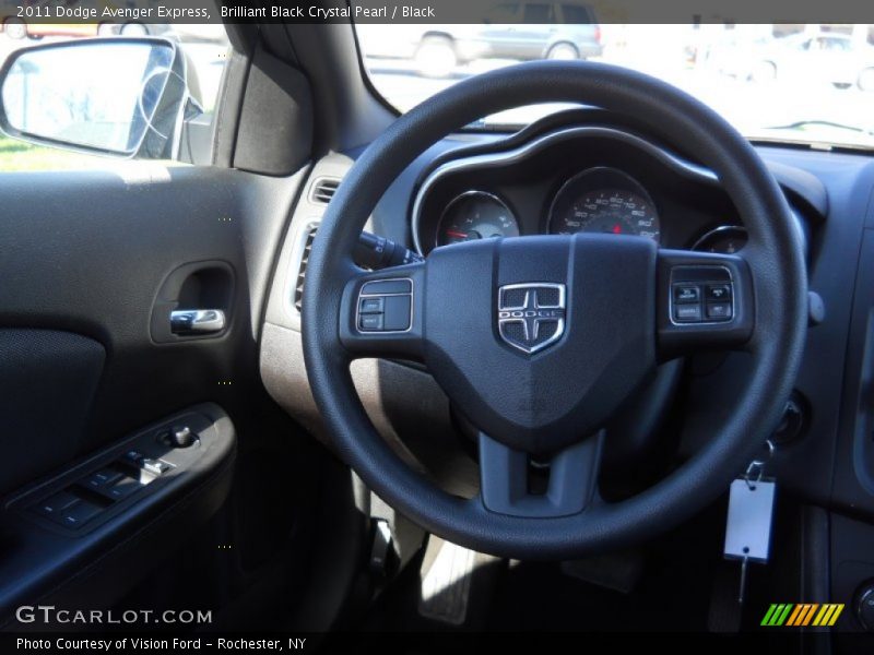 Brilliant Black Crystal Pearl / Black 2011 Dodge Avenger Express