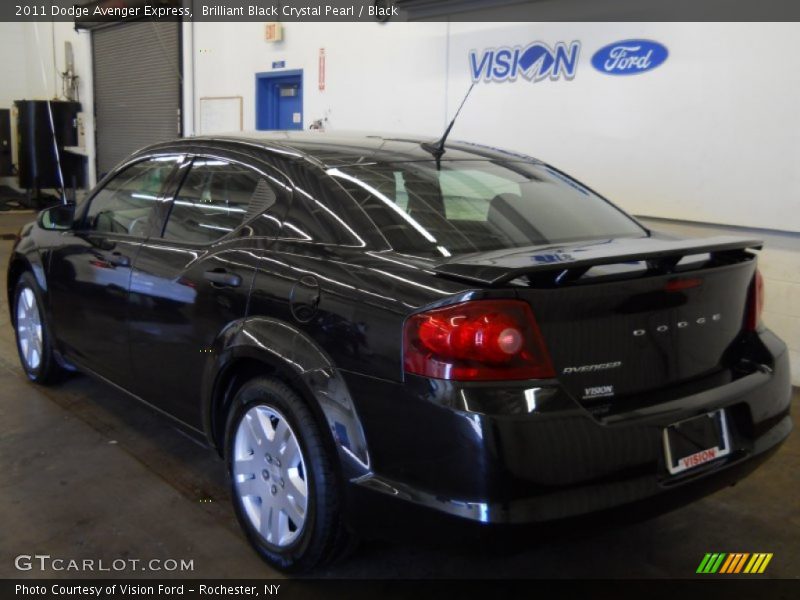 Brilliant Black Crystal Pearl / Black 2011 Dodge Avenger Express
