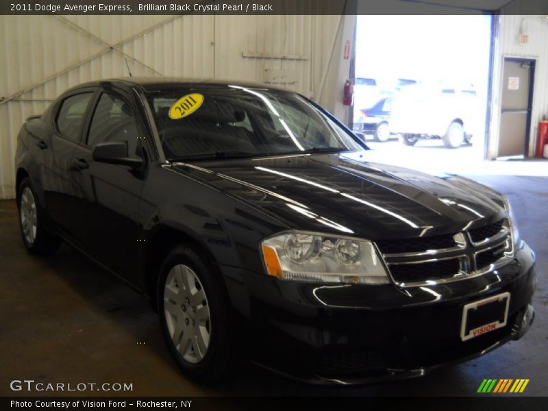 Brilliant Black Crystal Pearl / Black 2011 Dodge Avenger Express