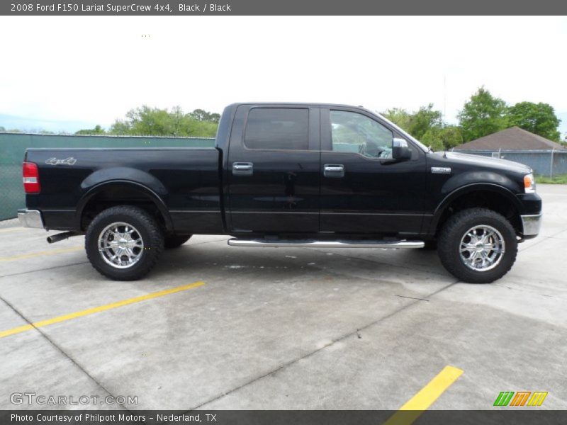 Black / Black 2008 Ford F150 Lariat SuperCrew 4x4