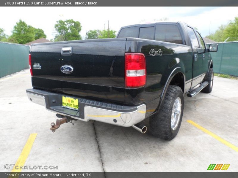 Black / Black 2008 Ford F150 Lariat SuperCrew 4x4