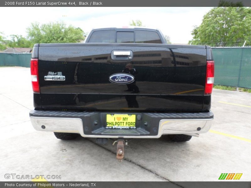 Black / Black 2008 Ford F150 Lariat SuperCrew 4x4