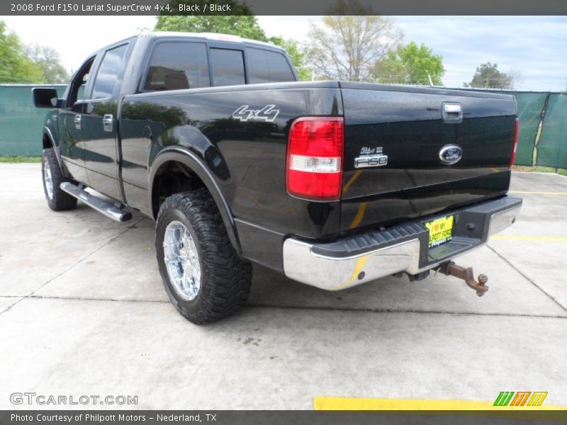 Black / Black 2008 Ford F150 Lariat SuperCrew 4x4