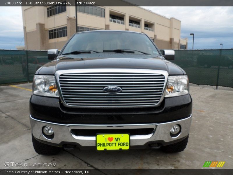Black / Black 2008 Ford F150 Lariat SuperCrew 4x4