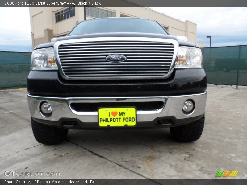 Black / Black 2008 Ford F150 Lariat SuperCrew 4x4