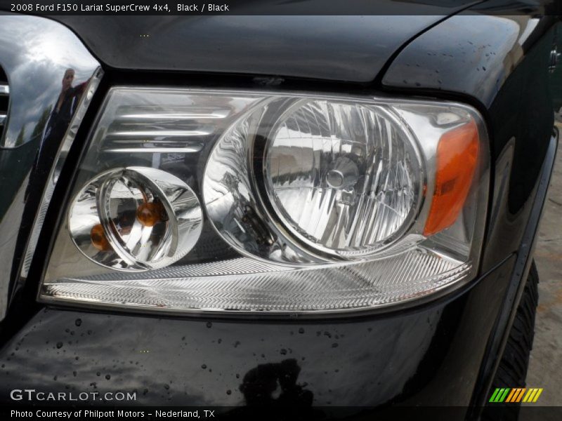 Black / Black 2008 Ford F150 Lariat SuperCrew 4x4