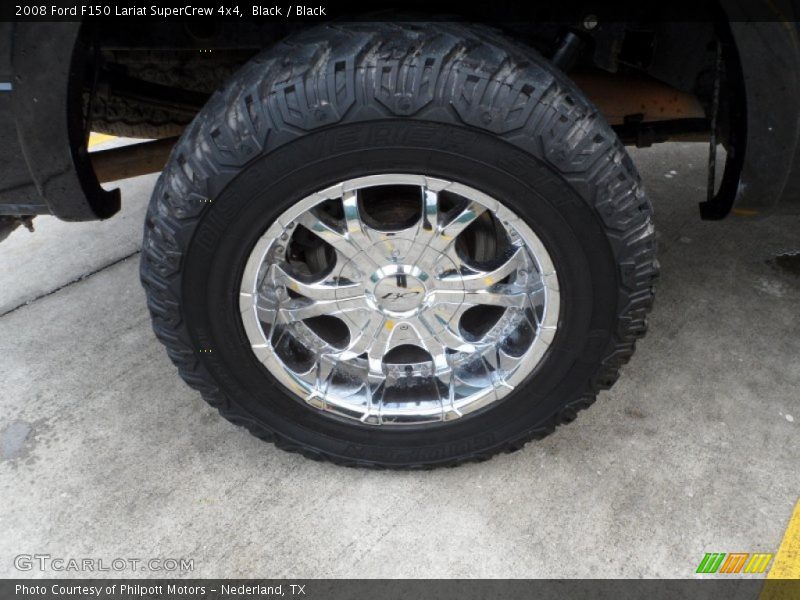Black / Black 2008 Ford F150 Lariat SuperCrew 4x4