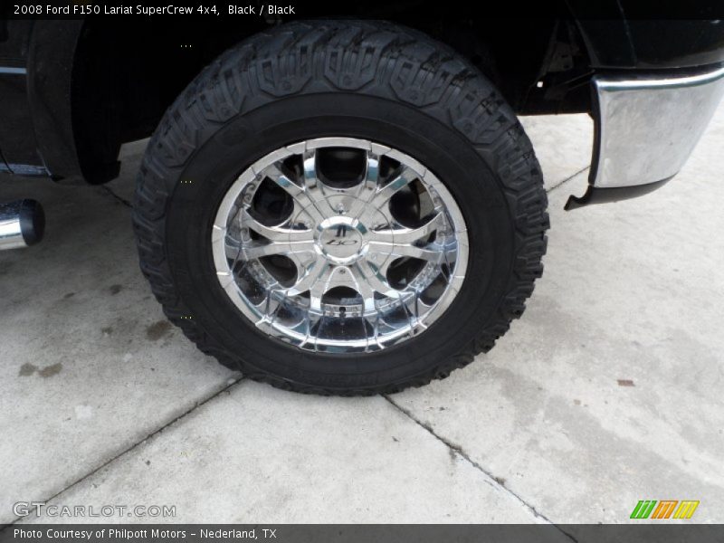 Black / Black 2008 Ford F150 Lariat SuperCrew 4x4