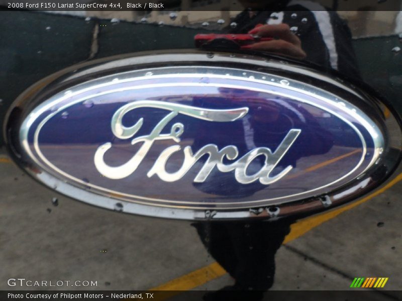 Black / Black 2008 Ford F150 Lariat SuperCrew 4x4