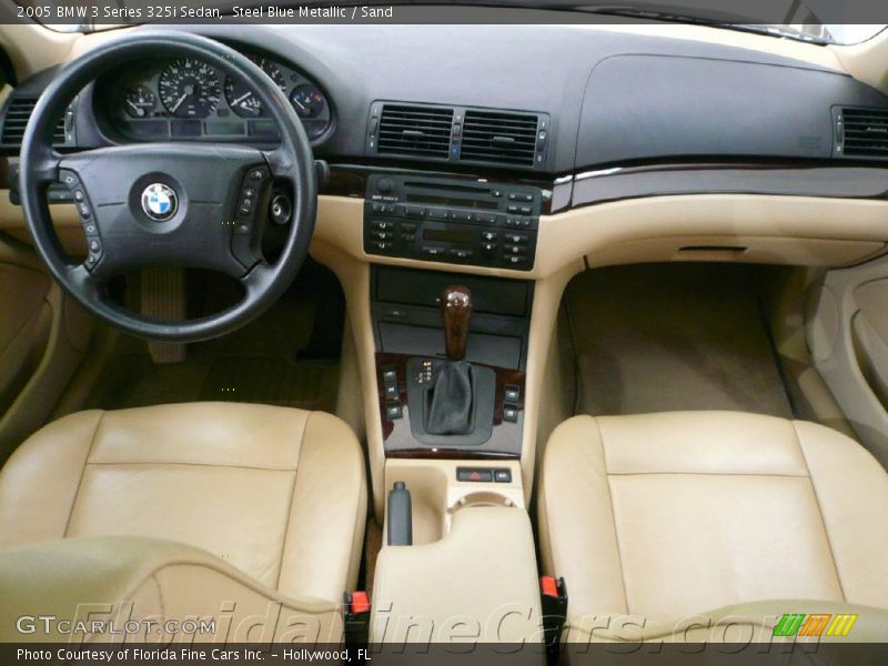 Steel Blue Metallic / Sand 2005 BMW 3 Series 325i Sedan