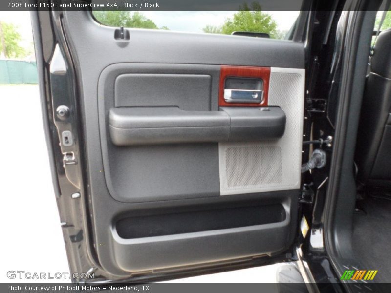 Black / Black 2008 Ford F150 Lariat SuperCrew 4x4