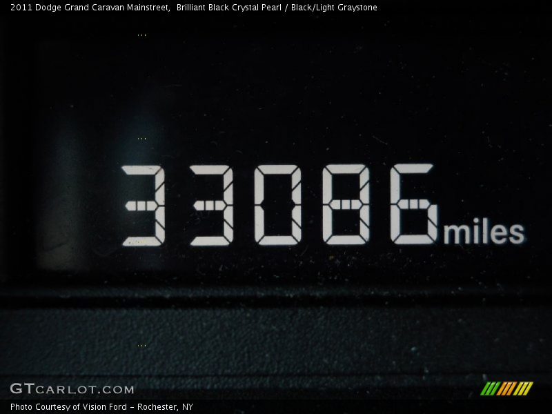 Brilliant Black Crystal Pearl / Black/Light Graystone 2011 Dodge Grand Caravan Mainstreet