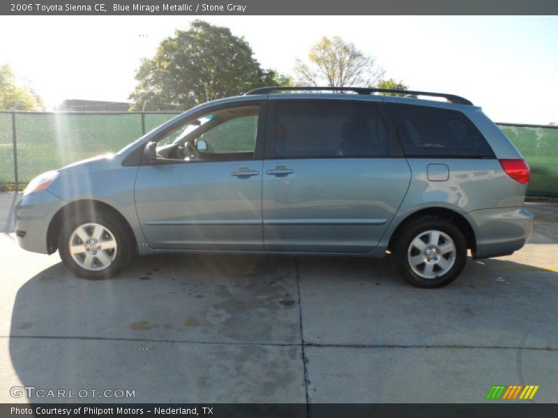 Blue Mirage Metallic / Stone Gray 2006 Toyota Sienna CE
