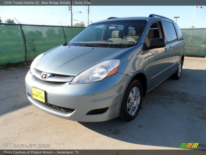 Blue Mirage Metallic / Stone Gray 2006 Toyota Sienna CE