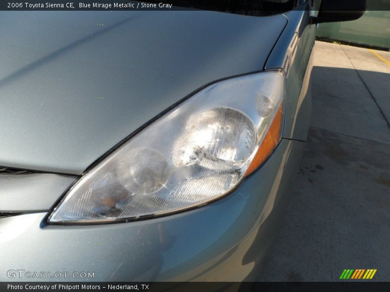 Blue Mirage Metallic / Stone Gray 2006 Toyota Sienna CE