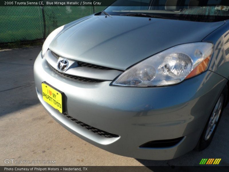 Blue Mirage Metallic / Stone Gray 2006 Toyota Sienna CE