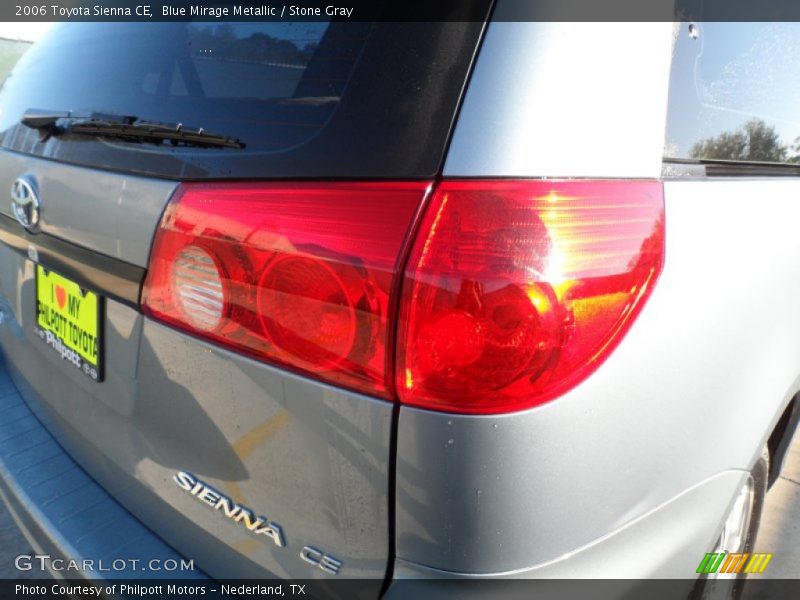 Blue Mirage Metallic / Stone Gray 2006 Toyota Sienna CE