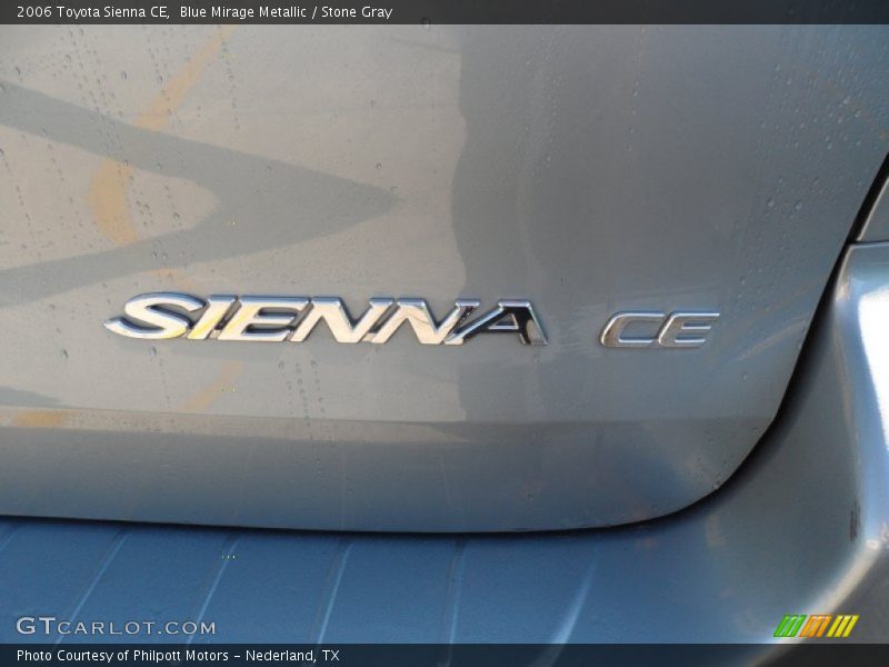 Blue Mirage Metallic / Stone Gray 2006 Toyota Sienna CE