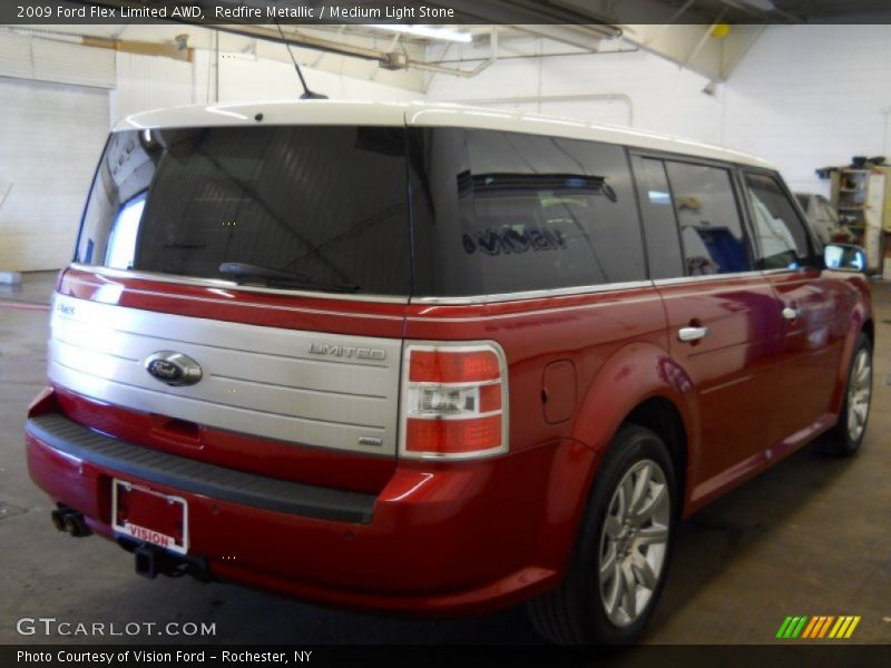 Redfire Metallic / Medium Light Stone 2009 Ford Flex Limited AWD