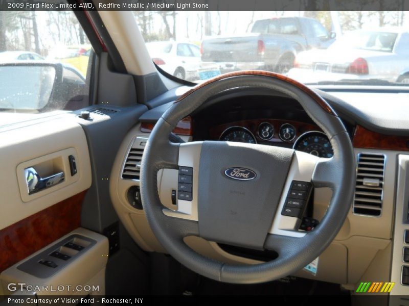 Redfire Metallic / Medium Light Stone 2009 Ford Flex Limited AWD