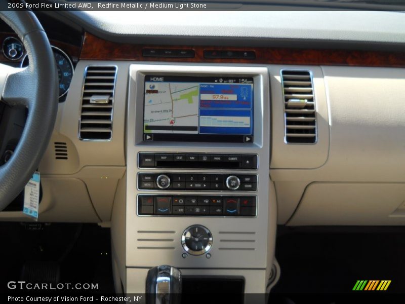 Redfire Metallic / Medium Light Stone 2009 Ford Flex Limited AWD