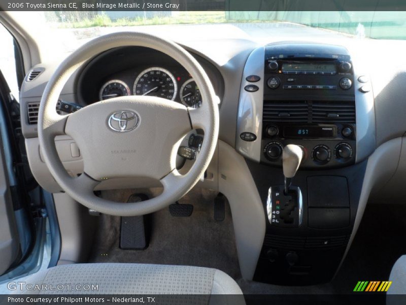 Blue Mirage Metallic / Stone Gray 2006 Toyota Sienna CE