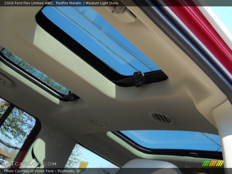 Redfire Metallic / Medium Light Stone 2009 Ford Flex Limited AWD