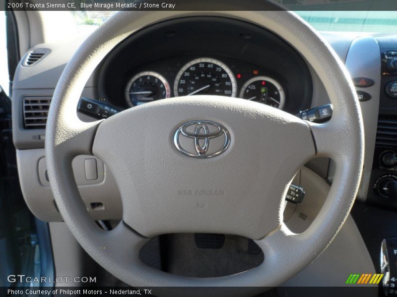 Blue Mirage Metallic / Stone Gray 2006 Toyota Sienna CE