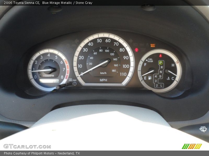 Blue Mirage Metallic / Stone Gray 2006 Toyota Sienna CE