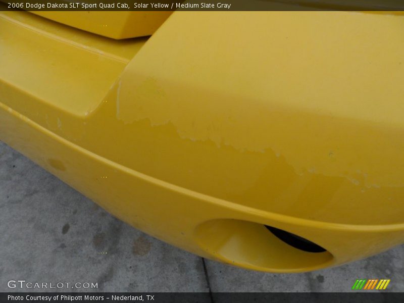 Solar Yellow / Medium Slate Gray 2006 Dodge Dakota SLT Sport Quad Cab