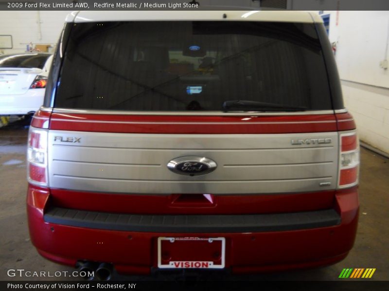 Redfire Metallic / Medium Light Stone 2009 Ford Flex Limited AWD