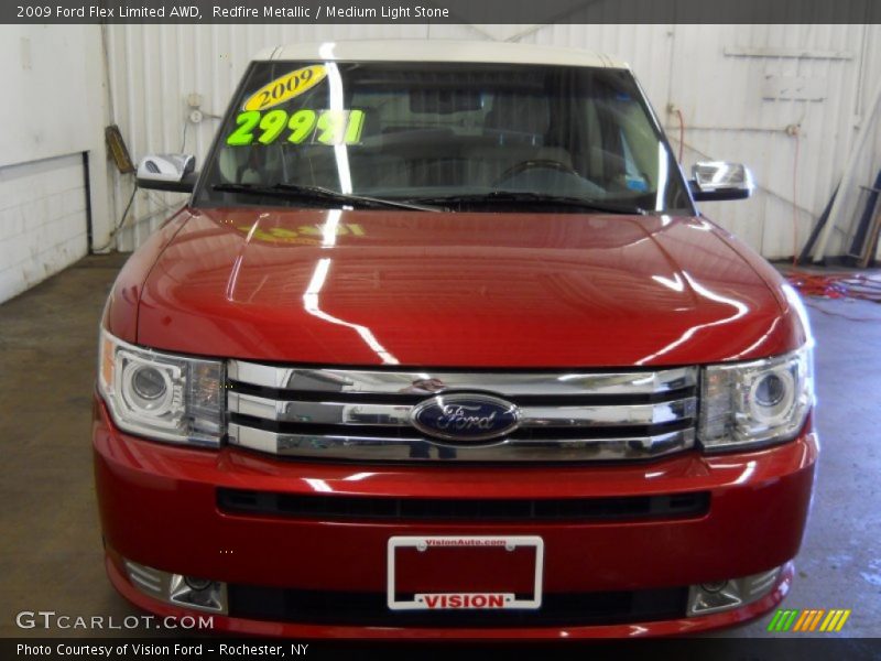 Redfire Metallic / Medium Light Stone 2009 Ford Flex Limited AWD