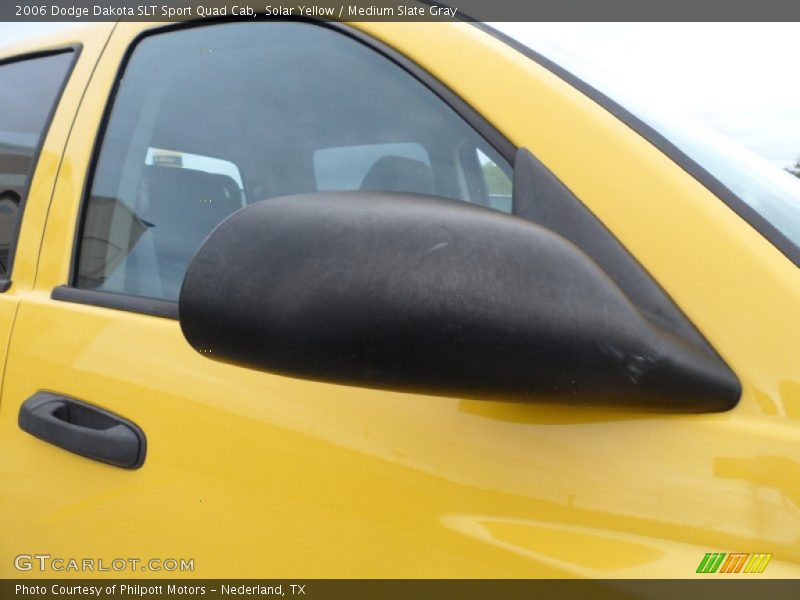 Solar Yellow / Medium Slate Gray 2006 Dodge Dakota SLT Sport Quad Cab