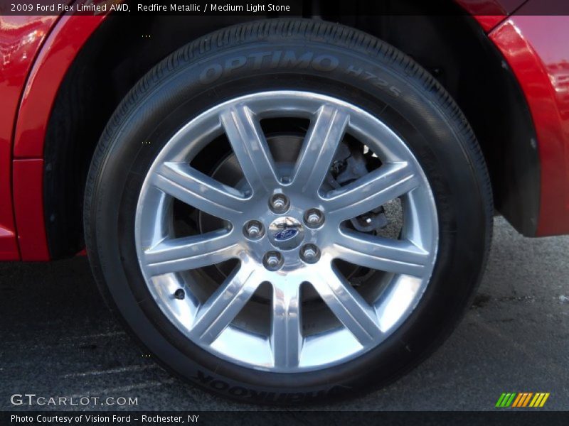 Redfire Metallic / Medium Light Stone 2009 Ford Flex Limited AWD