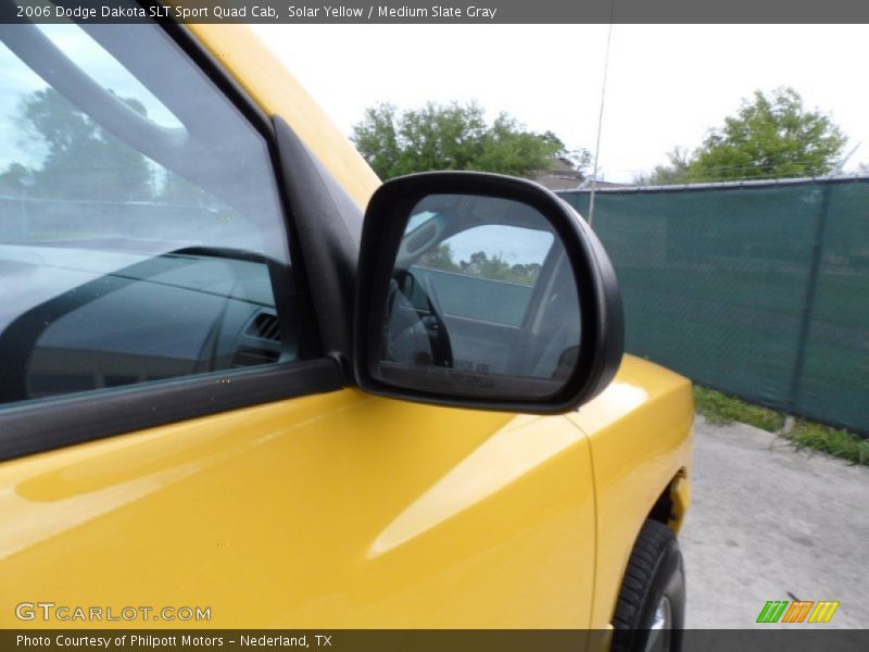 Solar Yellow / Medium Slate Gray 2006 Dodge Dakota SLT Sport Quad Cab