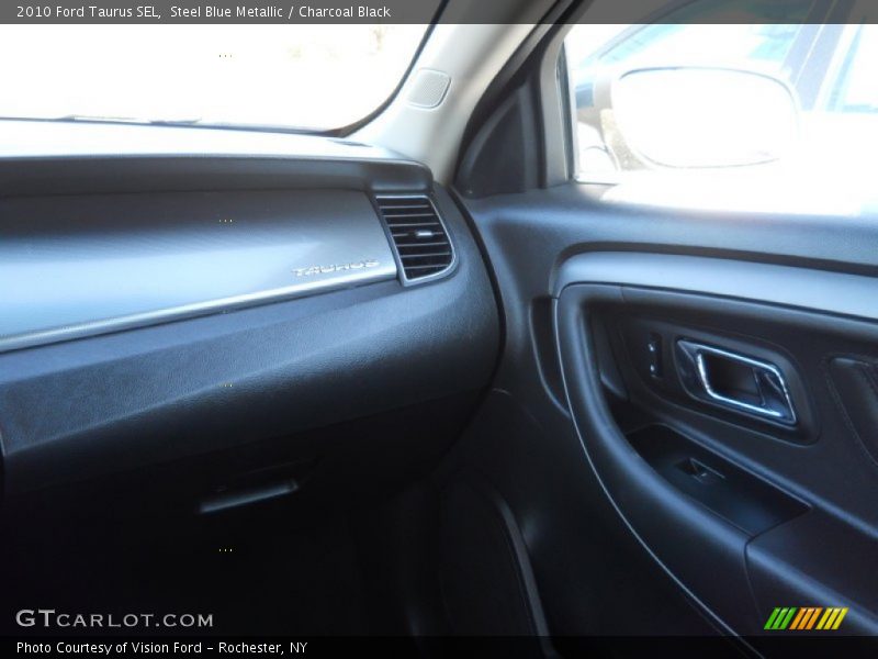 Steel Blue Metallic / Charcoal Black 2010 Ford Taurus SEL