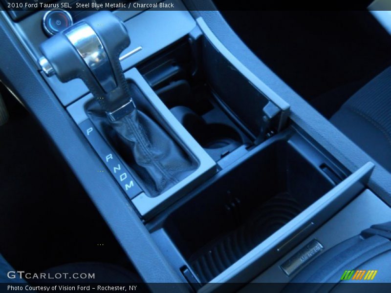 Steel Blue Metallic / Charcoal Black 2010 Ford Taurus SEL